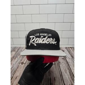 Sports Specialties Los Angeles Raiders Vintage Single Script Snapback Twill NWT